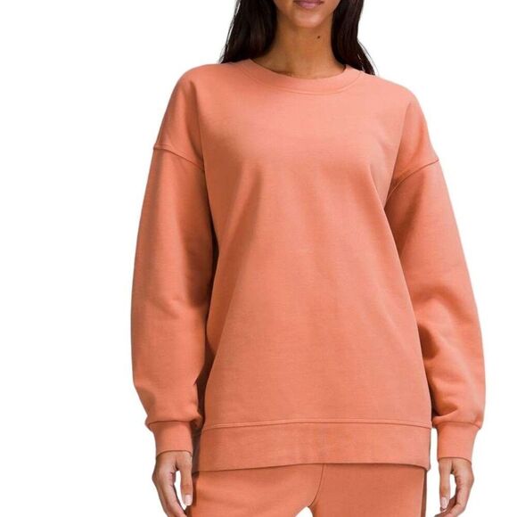 lululemon athletica Tops - Lululemon Perfectly Oversized Crew *Pink Savannah